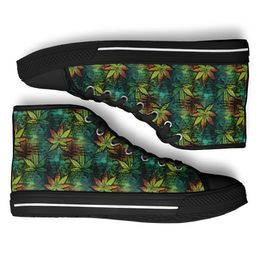 Chokefish™ Urban Peak Retro High Tops-Cannabis-003-2